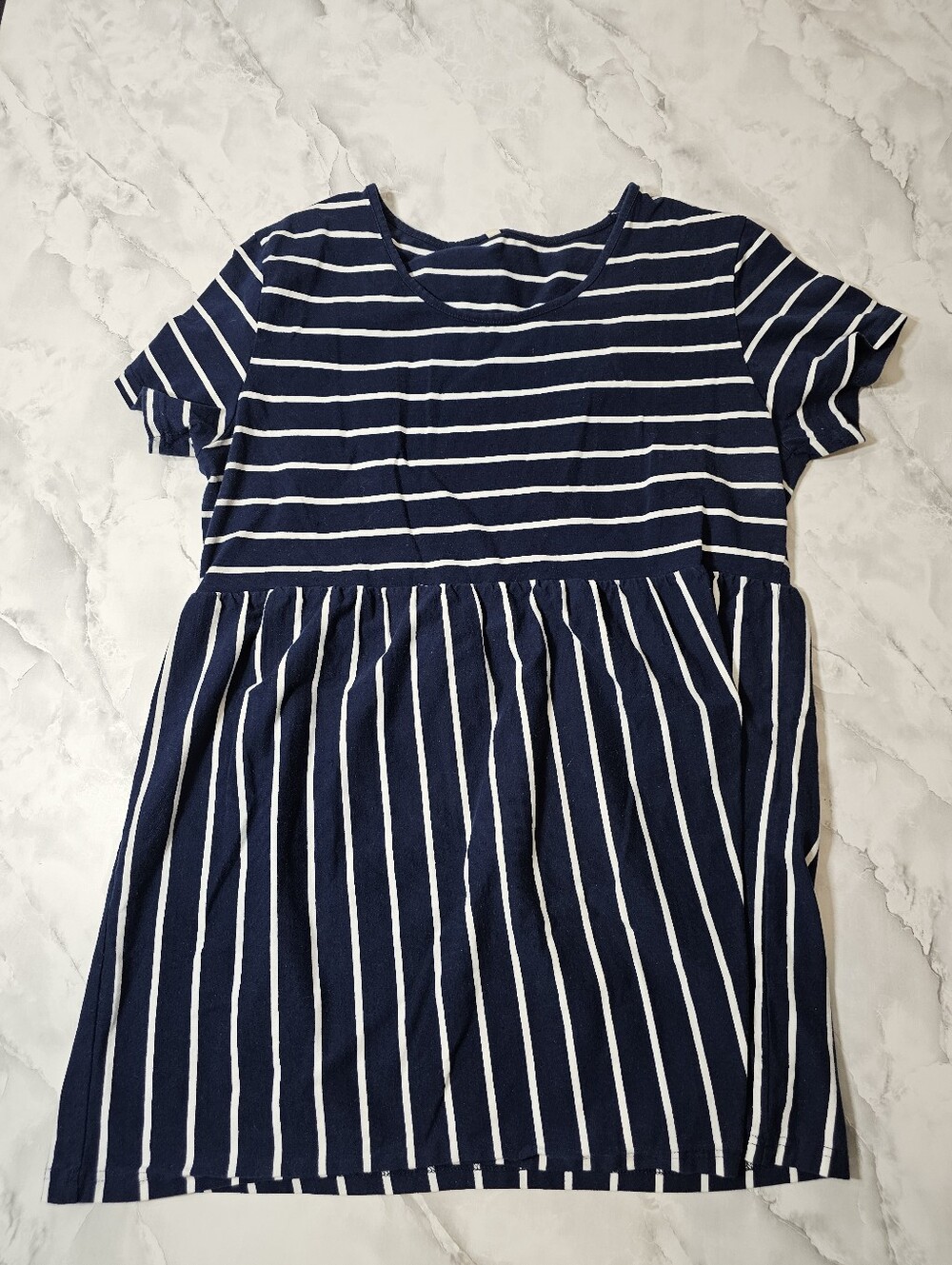 Maternity Top Blue XL Striped